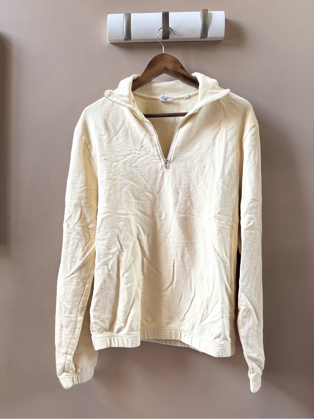 Men's Quarter-Zip Pullover Sweater - yellow